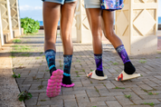 Moon Crew Socks - Blue