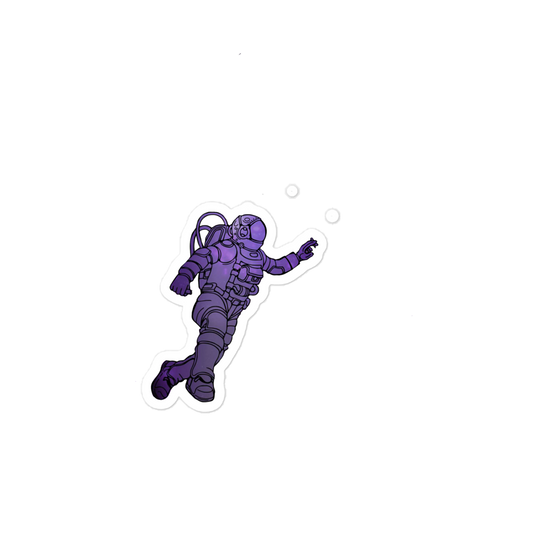 Budstro-naut Sticker Purple